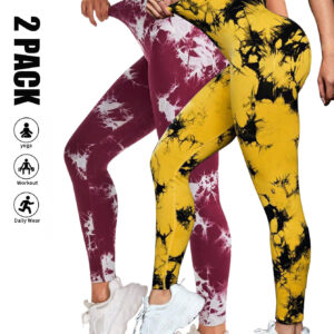 2 Pack Tie-Dye Leggings for Women