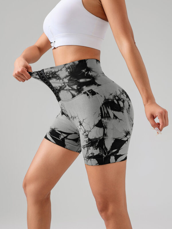 Tie-Dye High Waist Shorts - Image 5