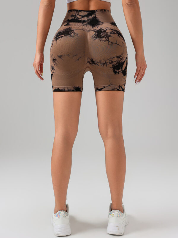 Tie-Dye High Waist Shorts - Image 4