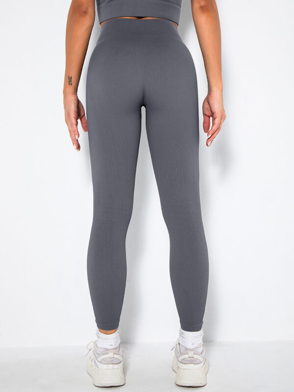 Butt Lift Seamless Ribbed Leggings - Image 3