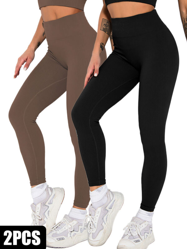 2-Pack Seamless Ribbed Leggings - Image 8