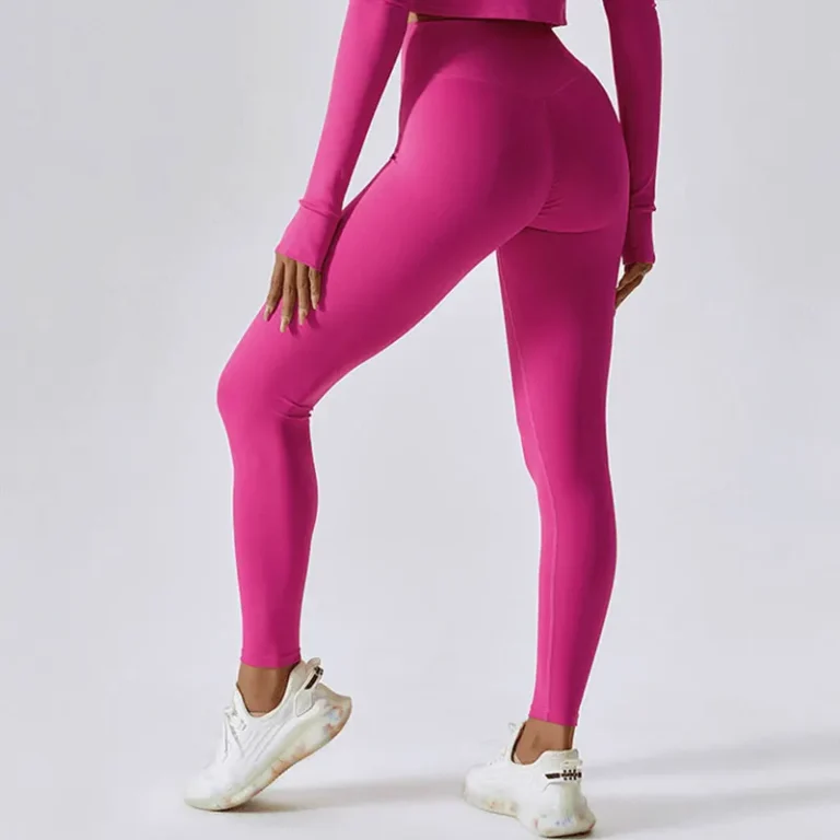 High Waist Nude-Feel Push-Up Leggings – Seamless Women's Fitness, Yoga & Running Pants