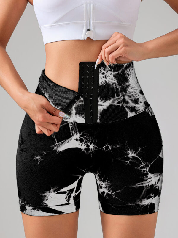 Tie-Dye High Waist Shorts - Image 2