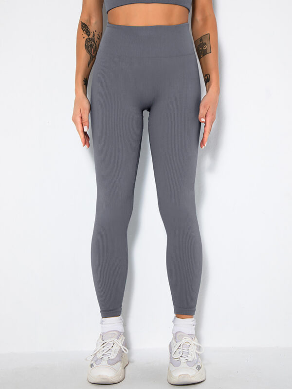 Butt Lift Seamless Ribbed Leggings - Image 6