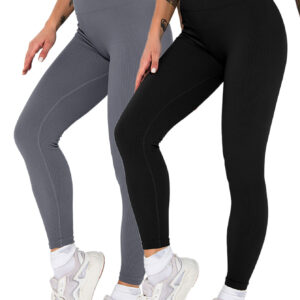 2-Pack Seamless Ribbed Leggings