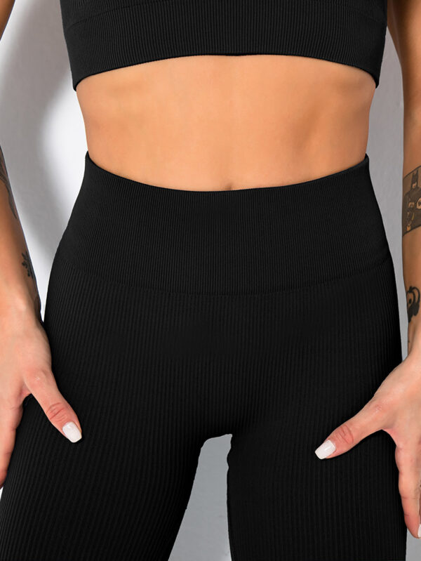 Butt Lift Seamless Ribbed Leggings - Image 9