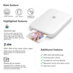 HPRT Portable Mini Mobile Pocket Printer – Compact Wireless Photo Printer with ZINK Technology for 2×3 Inch Color Photos - Image 6