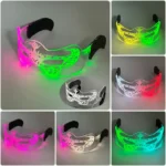 LED flashing glasses with neon lights, perfect for parties and events in 2026. Bright, colorful, and.