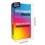 Misheard music lyrics card game for parties and gatherings. Guess the lyrical nonsense and enjoy a h.