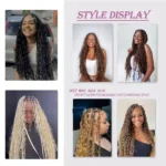 Deep Wave Bulk Hair: 18 Inch No Weft for Perfect Boho Braids - Image 5