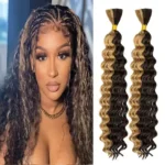 Deep Wave Bulk Hair: 18 Inch No Weft for Perfect Boho Braids - Image 6