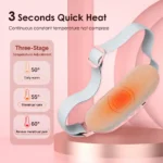 #1 Electric Abdominal Massage Belt: Ultimate Uterine Period Warming Relief Cramp - Image 5
