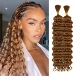 Deep Wave Bulk Hair: 18 Inch No Weft for Perfect Boho Braids - Image 7