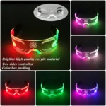 LED Light Up Glasses with Bright Neon Colors for Party and Events.