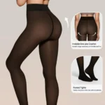 Soft black footed tights for slimming and comfort, perfect for everyday wear.