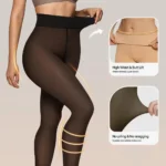 High Waist Butt Lift Shapewear for Tummy & Thigh Slimming, No-Pilling Leggings.