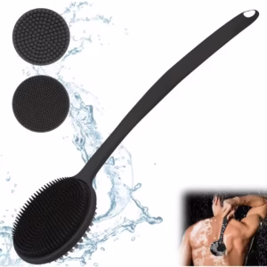 Silicone Back Scrubber with Long Handle - Premium Shower Brush for Deep Clean