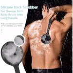 Silicone Back Scrubber with Long Handle - Premium Shower Brush for Deep Clean - Image 3