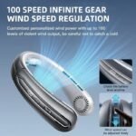 8000mAh Bladeless Neck Fan — Portable Rechargeable with LED Display - Image 3