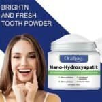 Bright and fresh tooth powder for healthy teeth and gums.